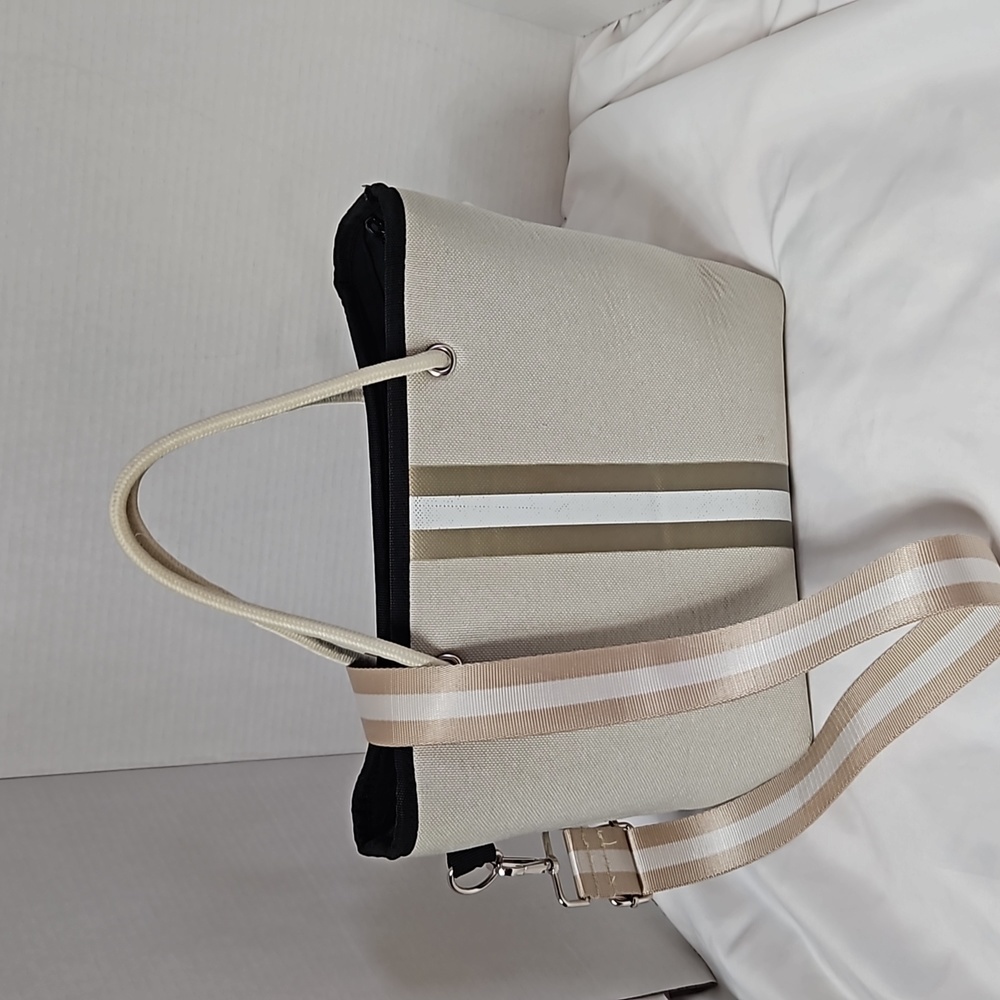 HAUTE SHORE GREYSON MEDIUM TOTE BAG IN CREME